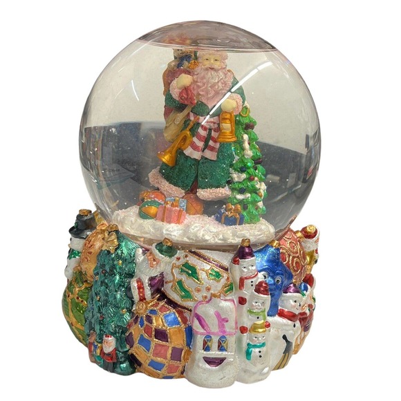 Vintage Christopher Radko‎ Santa Ltd Ed Snow Globe Musical #4078 Of 5000 - Picture 7 of 9